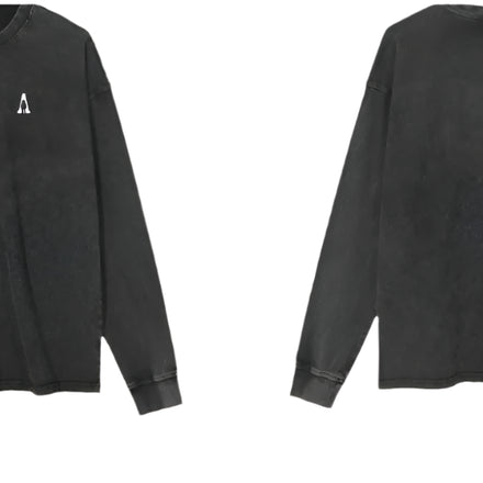 Washed Black Essential Heavy Long Sleeve