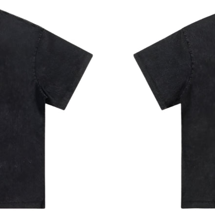 Black essential heavy washed tee